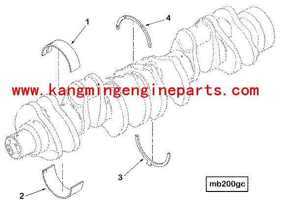 Engine parts 3016780 bearing main M11 QSM11 auto parts