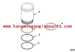 CCEC engine parts 4000504 seal, rectangular ring KTA19