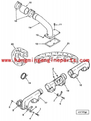 engine parts generator part 3002138 cover, turbo casing