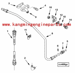 Chongqing  engine parts 207117 gasket, air compressor kta19