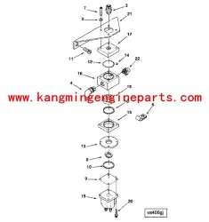 Chongqing engine parts 3035738 valve shutoff KTTA50 motor parts