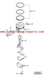 engine parts B3.3 c6207313300 4944480 bearing connecting rod