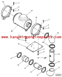 专业供应重康K19、K38、K50配件空气滤清器盖3017003
