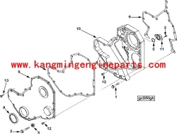 Shiyan Dongfeng engine parts 6B Cover Gear 3918674