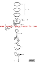 DCEC engine parts 6207313320 4B3.3 Bearing Connecting Rod