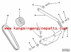 Original NH NT engine parts engine belt 178463