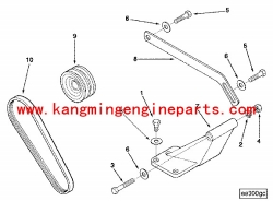 康明斯配件NTA855发电机皮带178463