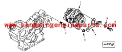 genuine Korea A2300 engine parts 4900261 alternator