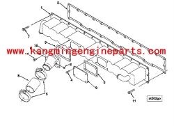 XCEC engine parts 3801801 aftercooler M11 engine part