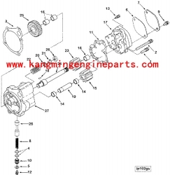 USA engine parts N14 pump lubricating oil 3085379