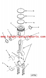 engine parts 3684010 ring compression piston QSX15 parts