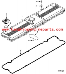 Engine parts L8.9 gasket valve cover 3959798