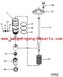 For CCEC  engine parts KTA38 marine engine injector 3052255