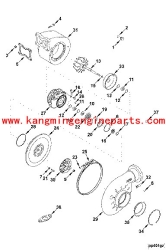 Engine parts kta19 qsk19 turbocharger 3599238