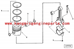 Engine parts4089346 piston engine  6CT8.3 heavy truck parts