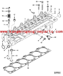 Engine parts 6cta8.3 insert exhaust valve 3924583