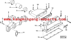 Engine parts 6bt5.9 4bt3.9 connection air crossover 3931997