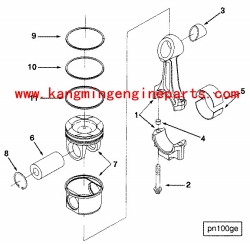 Genuine engine parts N14 ring oil piston 4058969 3082580