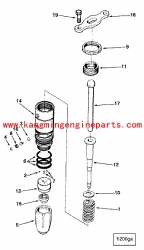 Original USA engine parts L10 diesel injector assy 3045102