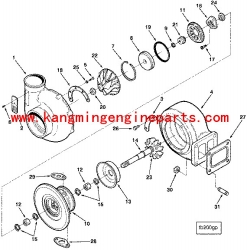 Aftermarket  engine parts LTA10 turbo charger H2C 3801489