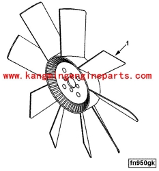 DCEC engine parts 3911321 fan   6c8.3 Dump Truck parts