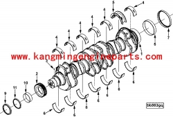 Engine parts 6B 4B crankshaft 3929037 generator spare parts