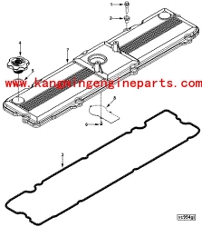 China L8.9 engine parts cover valve 3970866