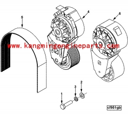 Engine parts heavy tractor  C series tensioner belt 4936663
