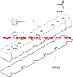 Engine parts 3930903 cover valve 6c8.3 truck engine parts