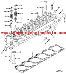 High quality engine parts 3973493 cylinder head 6CT spares