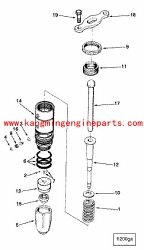 Engine parts diesel parts L10 NT855 barrel & plunger 3049996