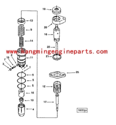 Engine parts KTTA50 injector assy 3279746 engine machinery parts