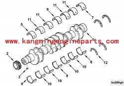 USA engine parts AR4220 shell, main bearing V28