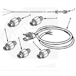 XCEC 3056350 3408624 4327014 Temperature Switch L10 engine parts