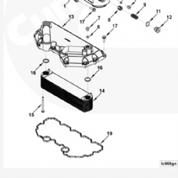 Engine parts  4965482 4955830 Oil Cooler for QSX15