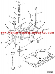 CCEC plant engine parts NTA855 head, cylinder